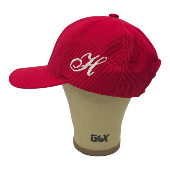 Tommy Hilfiger Spell Out Strapback Cap Embroidered Vintage 90s Baseball Hat Red - Picture 10 of 13